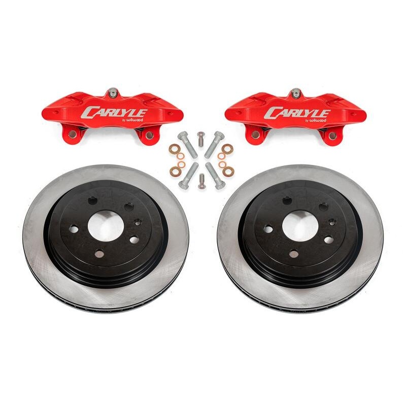 BMR 97-04 Chevrolet Corvette C5 / 05-13 C6 Brake Kit For 15in Conversion Solid Rotors Red Calipers