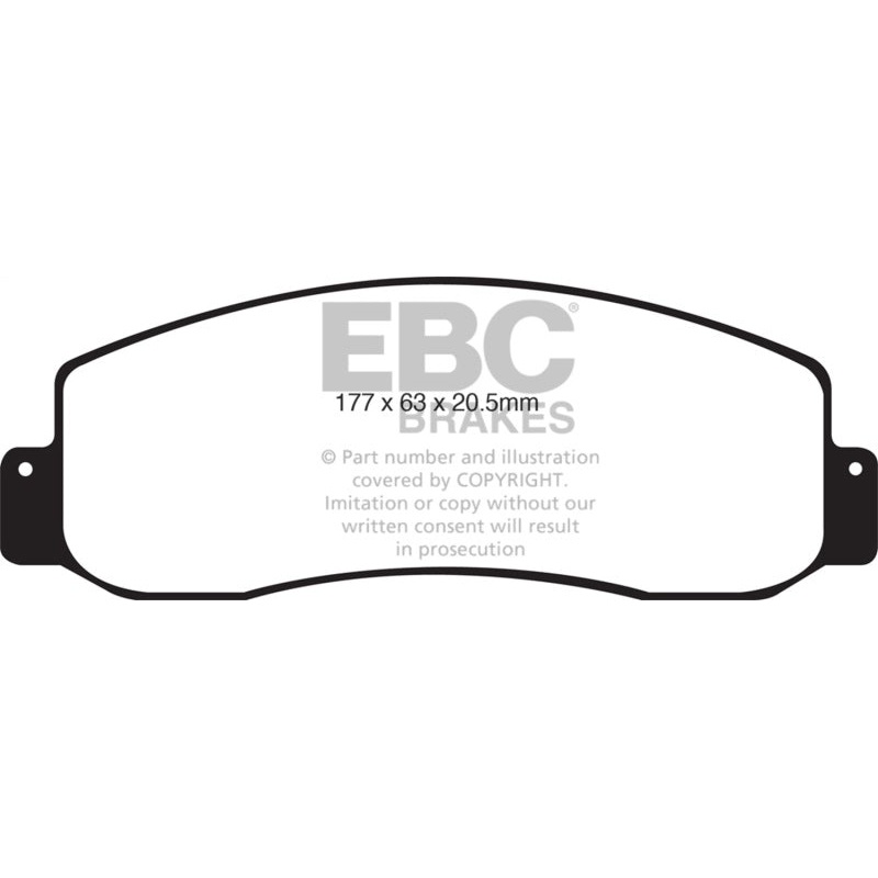 EBC 05-07 Ford F250 (inc Super Duty) 5.4 (2WD) Greenstuff Front Brake Pads