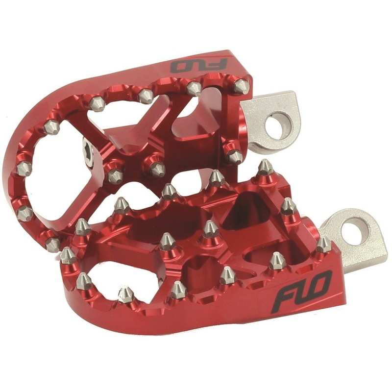 Flo Motorsports V3 BMX Style Touring Pegs for H-D Motorcycles – Red FPEG-800V3R