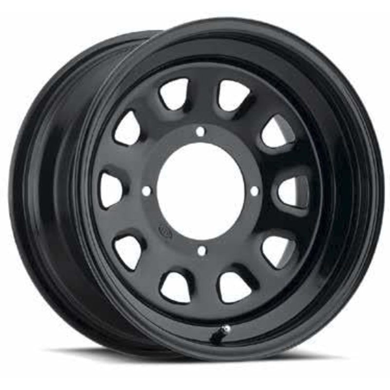 ITP Delta Steel Wheel – 14×7 – 4+3 Offset – 4/137 12mm – Black 1422319014B