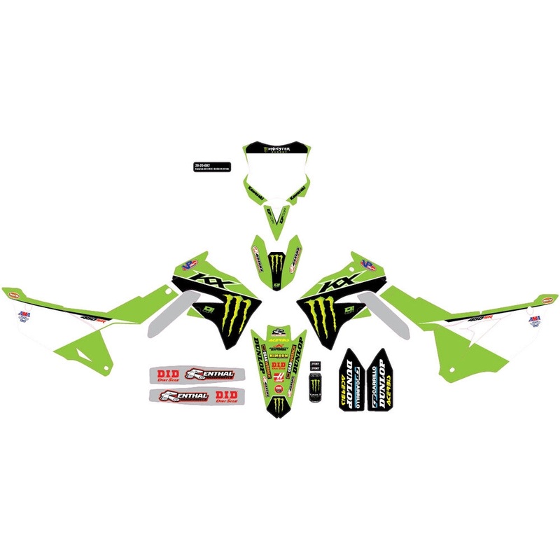 DCOR 2022 Monster Energy Kawasaki Complete Kit – White 20-20-802