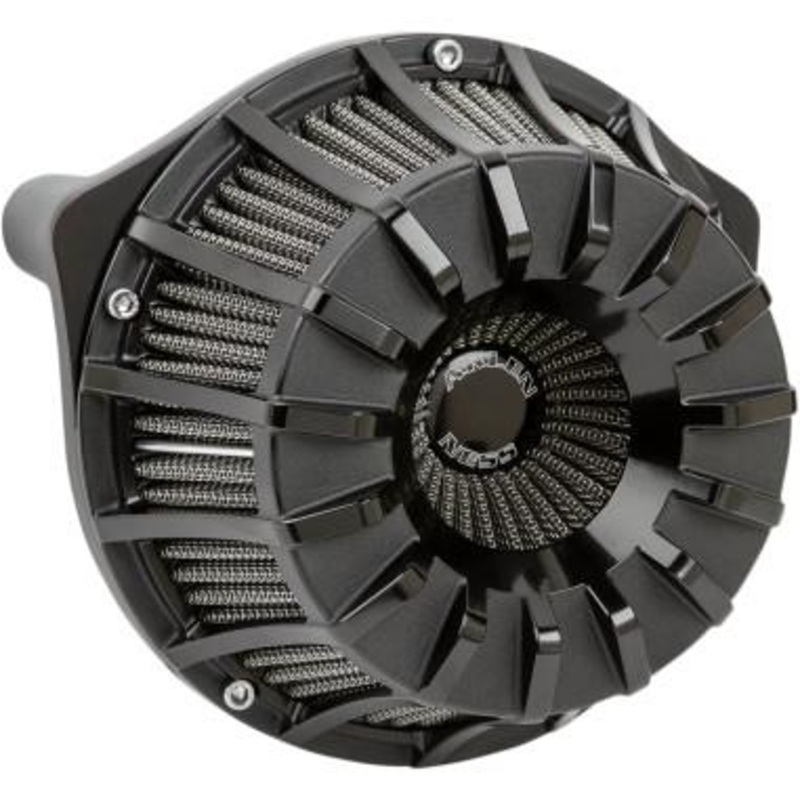 Arlen Ness Inverted Series Air Cleaner Kit – 15-Spoke – Black 18-997