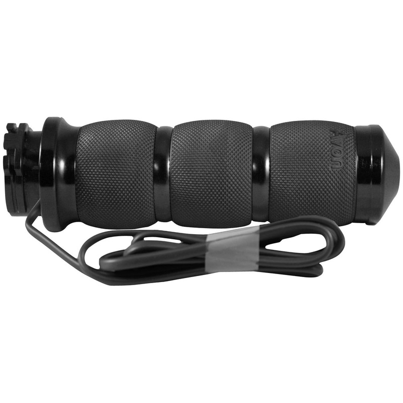 Avon Grips Air Cushioned Heated Grips – Black Anodized AIR-90-ANO-HT