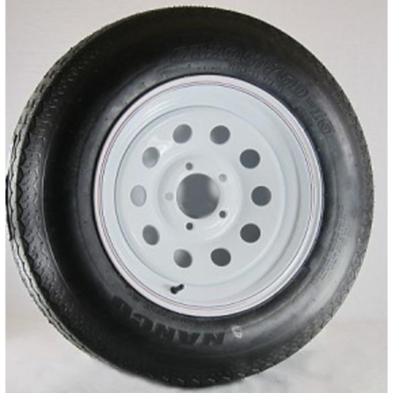 AWC Radial C/6 Ply, 8 Spoke, Trailer Tire/Wheel Kit – 205/75R14 – 5/4.5 TA2046012-71R205C-A