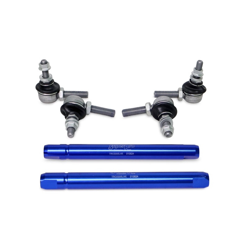 SuperPro 2004 Mazda 3 i Front HD Adjustable End Link Set (10mm Studs 254mm to 305mm)