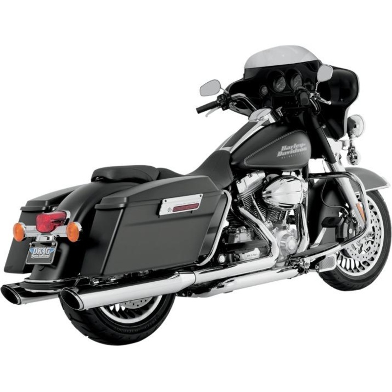 Vance & Hines Twin Slash Round Slip-Ons – Chrome 16763
