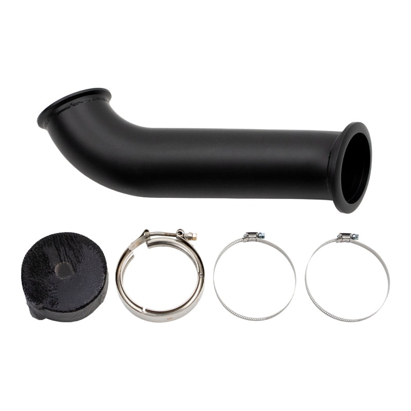 Wehrli 04.5-07 Dodge Ram Cummins 4in Down Pipe – w/High Mount S400 Turbo & 2nd Gen Manifold