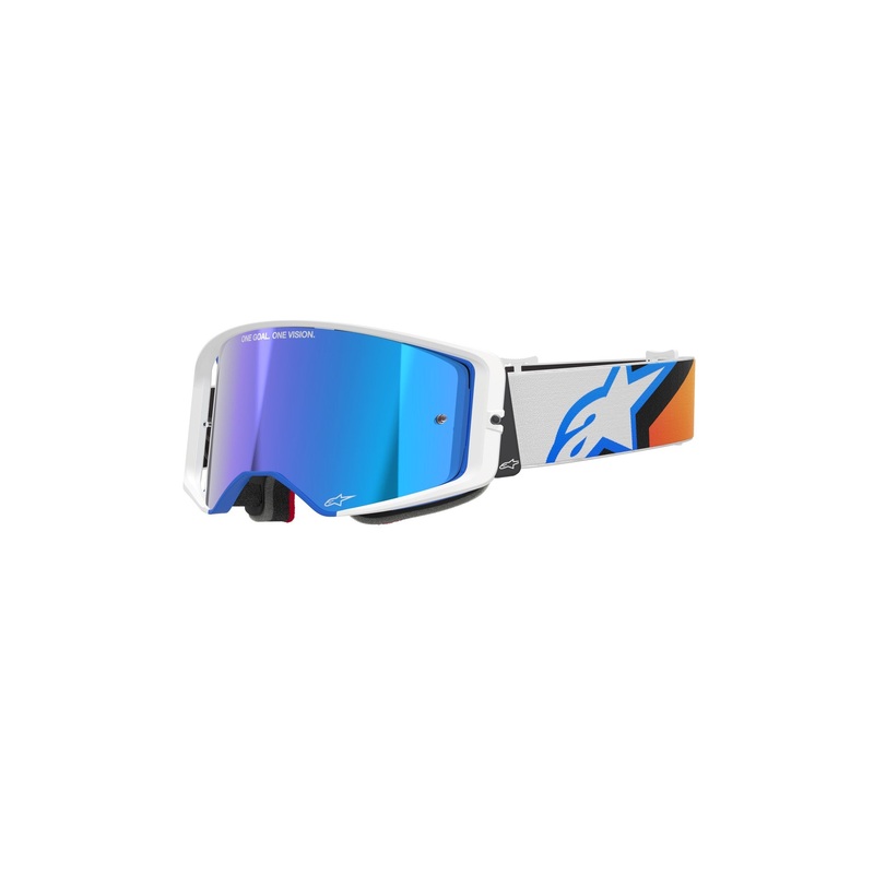 ALPINESTARS SUPERTECH CORP GOGGLES – BLUE ORANGE MIRROR BLUE