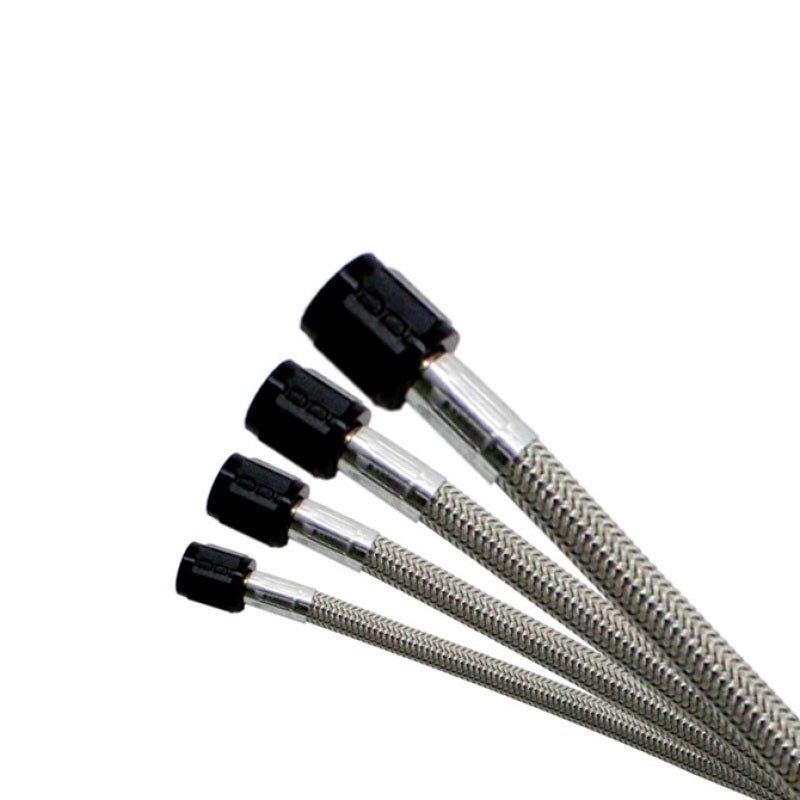Nitrous Express 4AN 6ft Stainless Steel Braided Hose – Black
