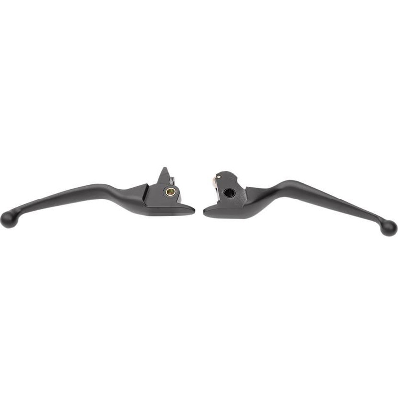 Drag Specialties Wide Blade Lever Set – Matte Black 0610-0795