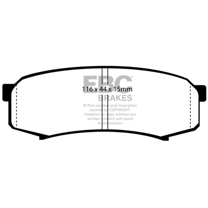 EBC 10+ Lexus GX460 4.6 Greenstuff Rear Brake Pads