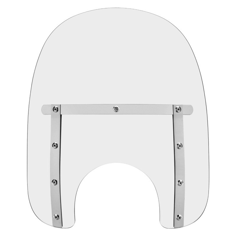 Memphis Shades Memphis Slim Windshield (7in. Cutout) – 15in. – Clear MEM4110