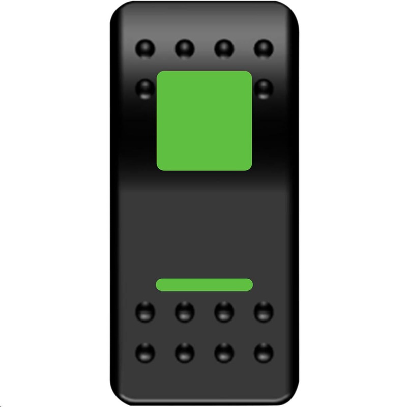 Moose Utility Rocker Switch – On/Off Green 2106-0483