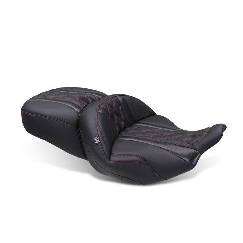 Mustang 23-25 Harley CVO Road Glide (ST) Super Touring Standard Reach One-Piece, 2 UP Black