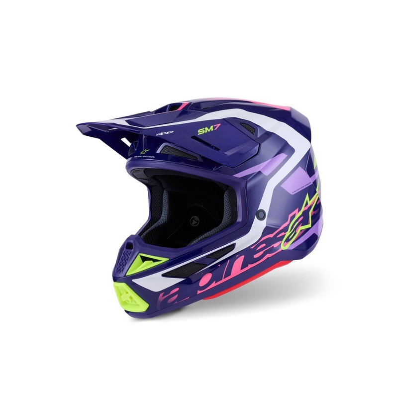 ALPINESTARS 2026 S-M7 DEED HELMET – PURPLE PINK GLOSSY XS