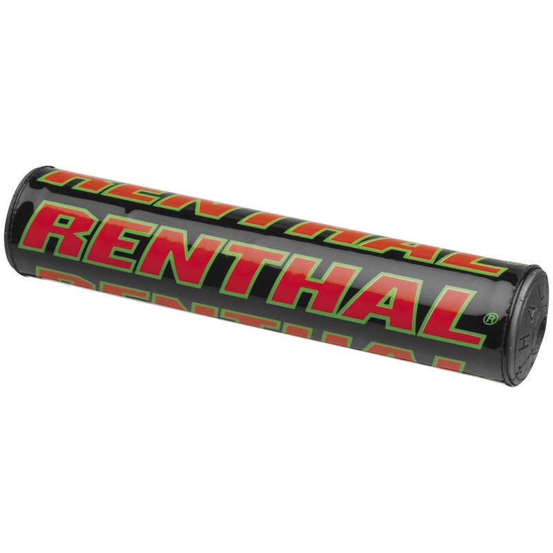 Renthal Team Issue SX Crossbar Pad – 9.5in./240mm – Black/Green/Red P272