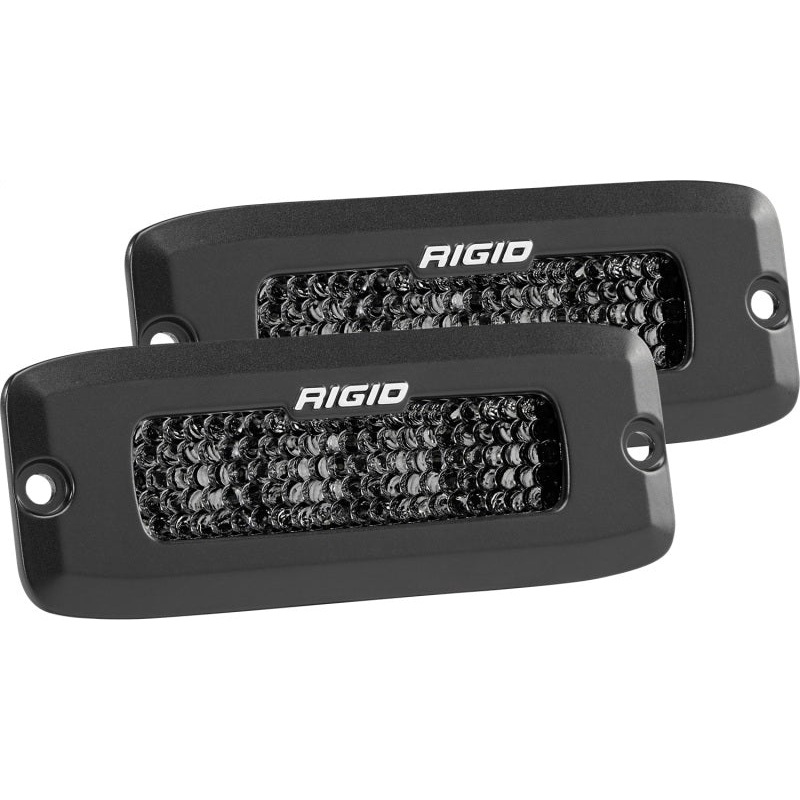 Rigid Industries SR-Q Series PRO Midnight Edition – Spot – Diffused – Pair
