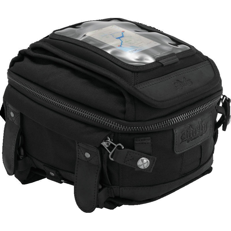 Burly Brand Voyager Tank/Tail Bag – Black