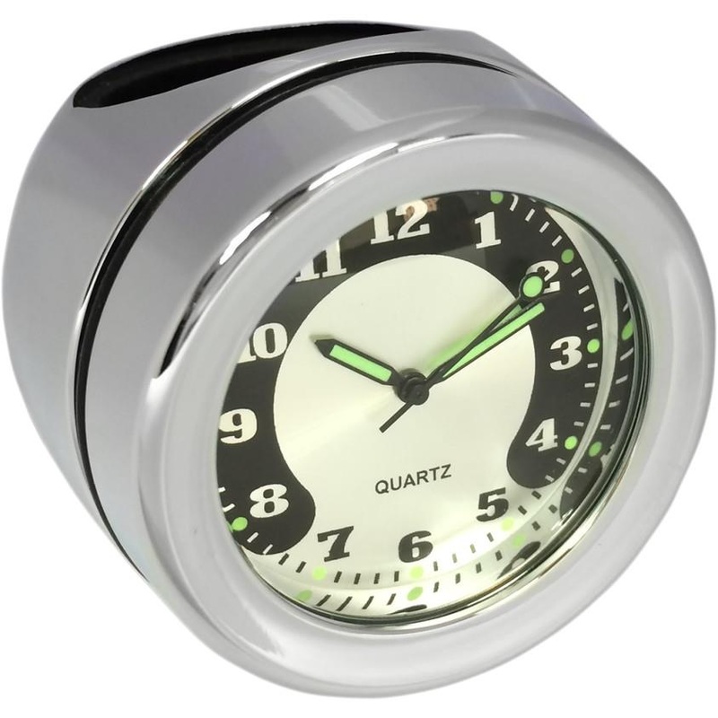 Drag Specialties Bar Mount Clock for 1 1/4in. Bars ( 3/4in. D x 2in. L) 2212-0727