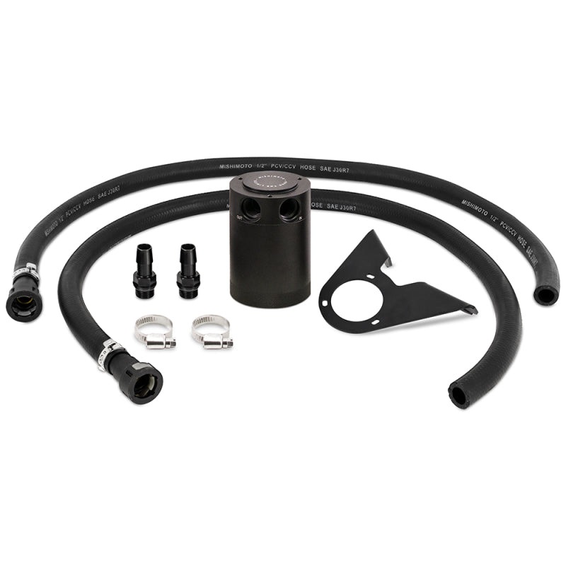 Mishimoto 2021+ Ford Bronco 2.3L Baffled Oil Catch Can – PCV Side – Black