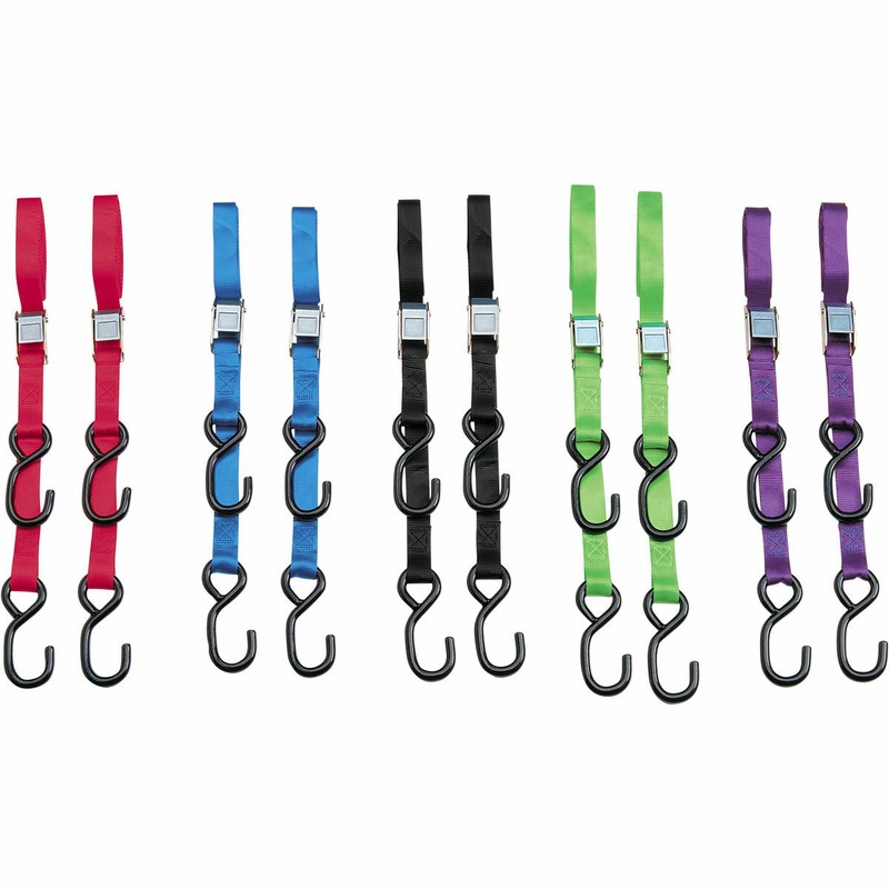 Parts Unlimited Heavy Duty 7ft. Cam Buckle Tie-Downs – Blue 3920-0423