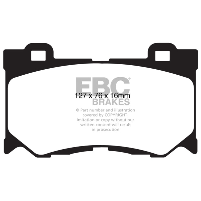 EBC 08-13 Infiniti FX50 5.0 Yellowstuff Front Brake Pads