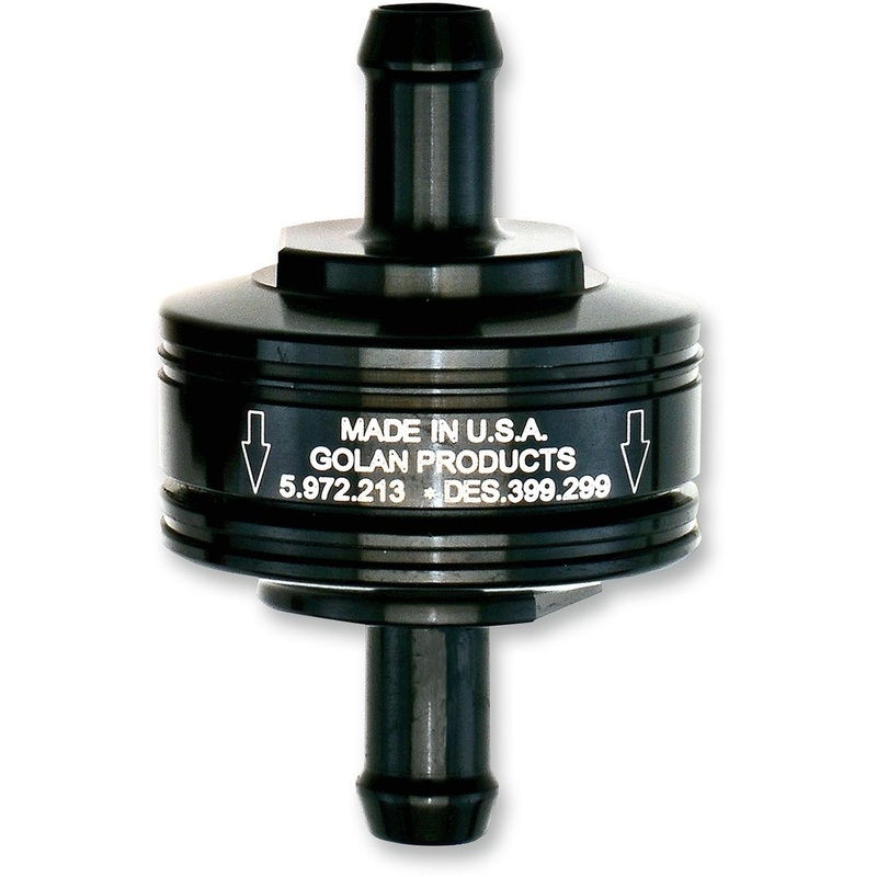 Golan Inc Peak Flow Super Mini Fuel Filter – 5/16in. – Black 70-312G-BLACK