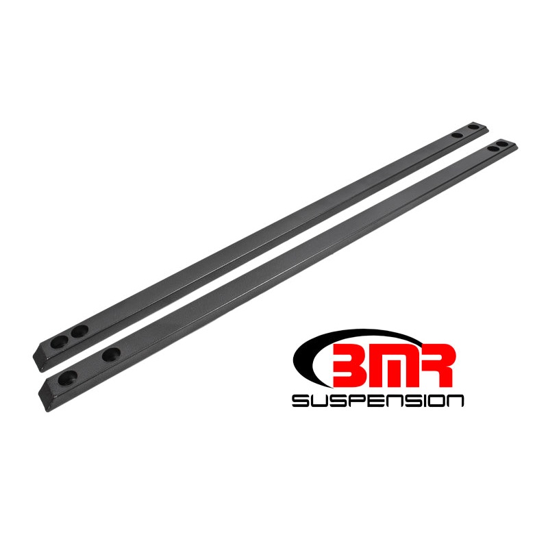 BMR 15-17 S550 Mustang Super Low Profile Chassis Jacking Rails – Black Hammertone