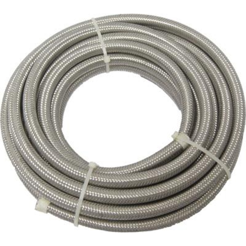HardDrive Stainless Steel Braided Oil/Fuel Line – 5/16in. – Length 6ft. 70-180 SPLIT 6FT