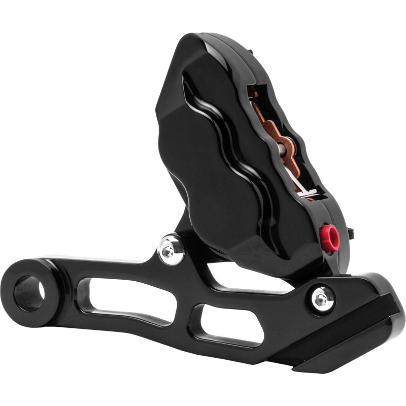 Hawg Halters Inc 750-04025 4 Pist Rear Caliper Kit Black St 84-99