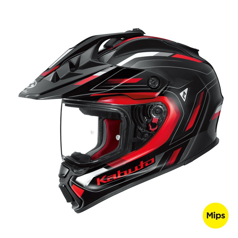 KABUTO GEOSYS GT MIPS BEAT HELMET – BLACK/RED XS