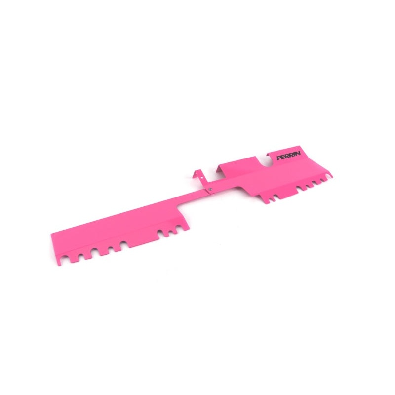 PERRIN 15-21 Subaru WRX/STI Radiator Shroud (With OEM Intake Scoop) – Hyper Pink