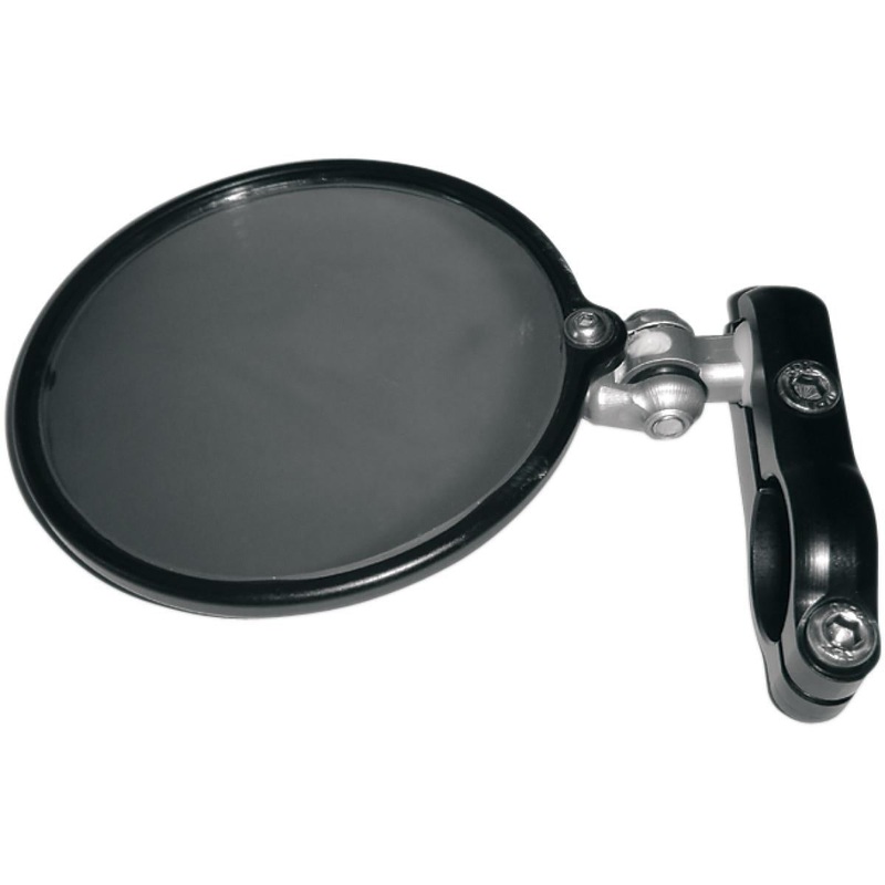 CRG Hindsight LS (Lane Splitter) Left Side Bar End Mirror – Black HSLS-200-L