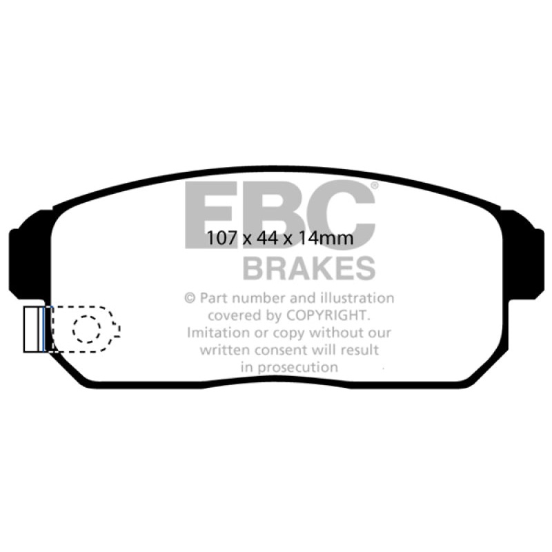 EBC 02-03 Infiniti G20 2.0 Yellowstuff Rear Brake Pads