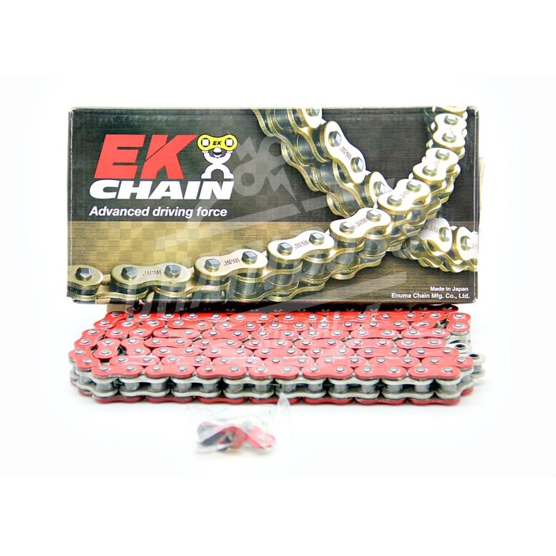 EK Chains 525 x 120 Links MVXZ2 Series Xring Sealed Red Drive Chain
