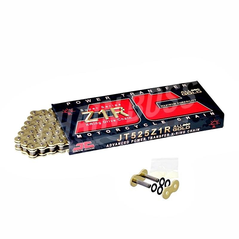 JT Drive Chains 525 Z1R Series Xring Sealed Drive Chain 96 Gold