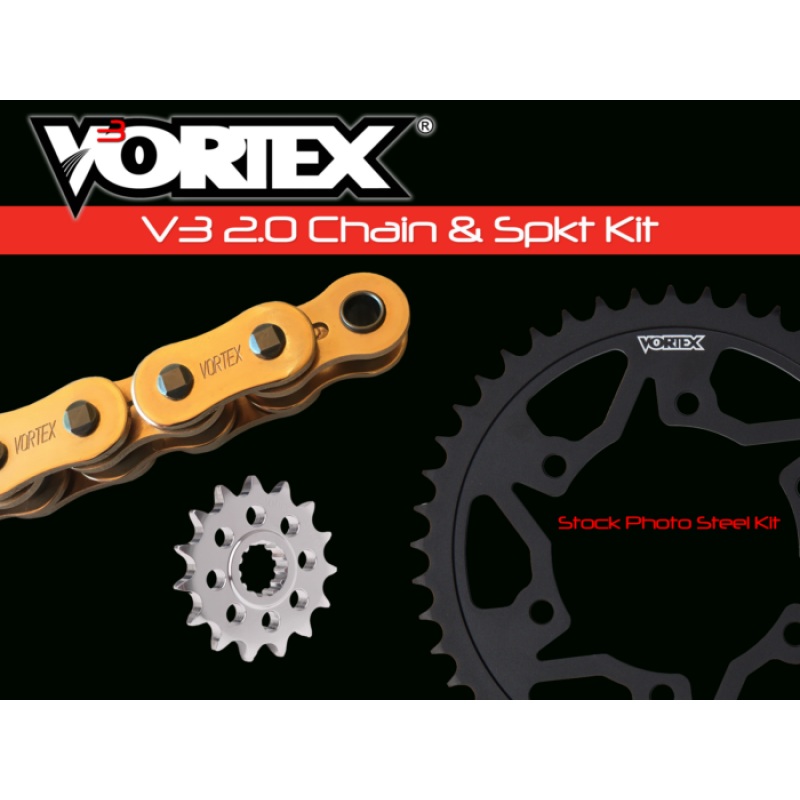 Vortex Racing V3 2.0 Chain and Sprocket Kit 3517-16,438S-48,G530SX3-116- Gold