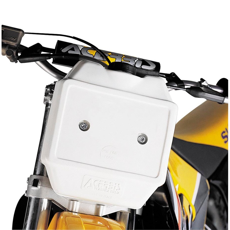 Acerbis Front Auxiliary Fuel Tank – 10in. x 9.5in. x 4.75in. – White – 1.3 gal. 2044030002