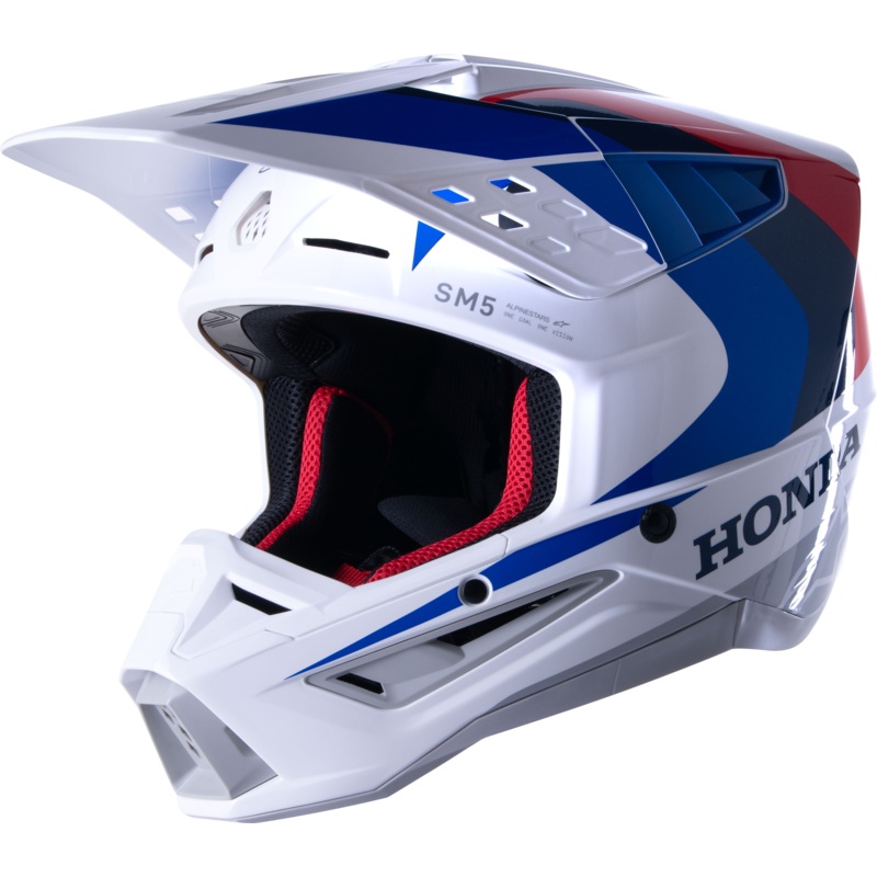 alpine star 482-9238XS Honda S-M5 Helmet White/Blue/Red Glossy Xs