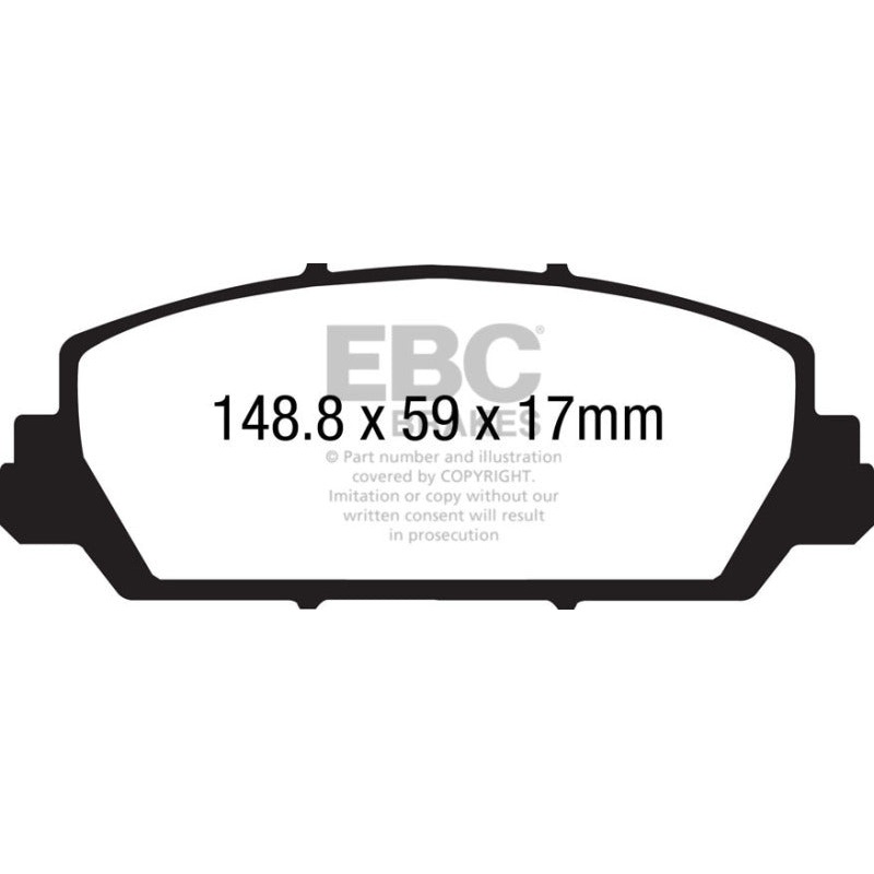 EBC 12+ Acura RDX 3.5 Redstuff Front Brake Pads