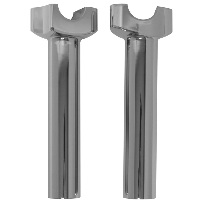 HardDrive Forged Straight Handlebar Risers – 6-1/2in. Rise – Chrome 04-514