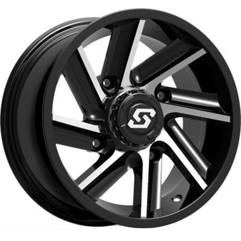 Sedona Chopper Black Wheel – 14×7 – 5+2 Offset – 4/110 12mm Tapered Lug A85B-47011-52S