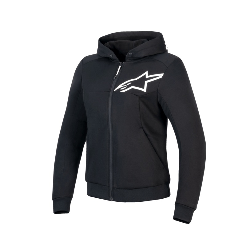 ALPINESTARS WOMENS CHROME V2 SPORT HOODIE – BLACK WHITE S