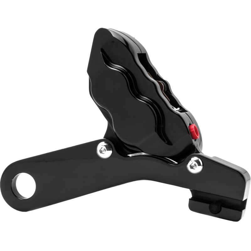 Hawg Halters Inc 750-04017 4 Pist Rear Caliper Kit Black 25mm Flt 08-Up