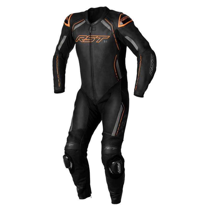 RST S-1 CE 1PCE SUIT – BLACK/GREY/NEON ORANGE 44