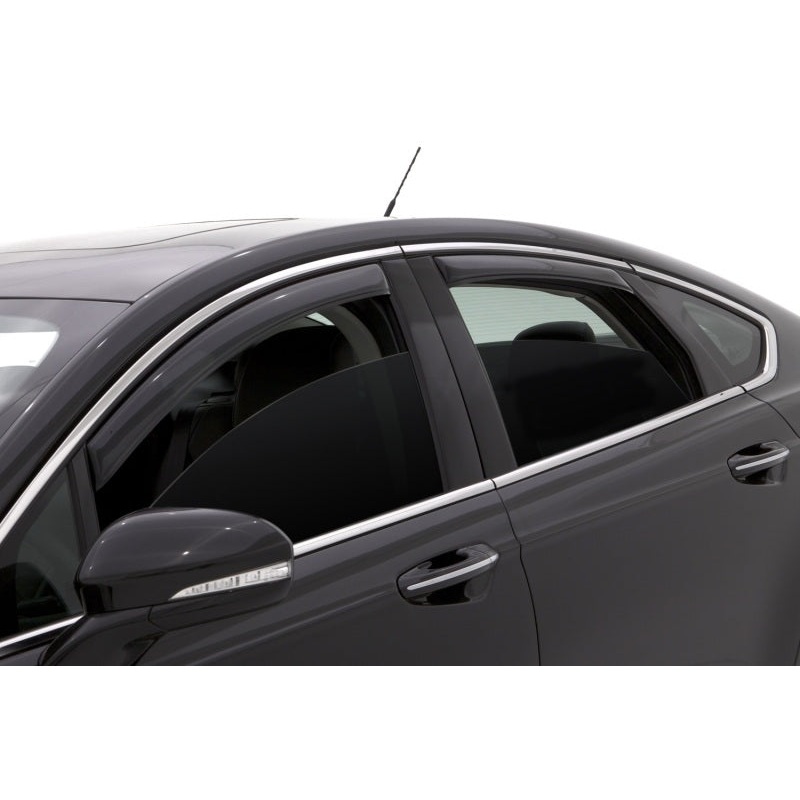 AVS 13-18 Ford Fusion Ventvisor In-Channel Front & Rear Window Deflectors 4pc – Smoke