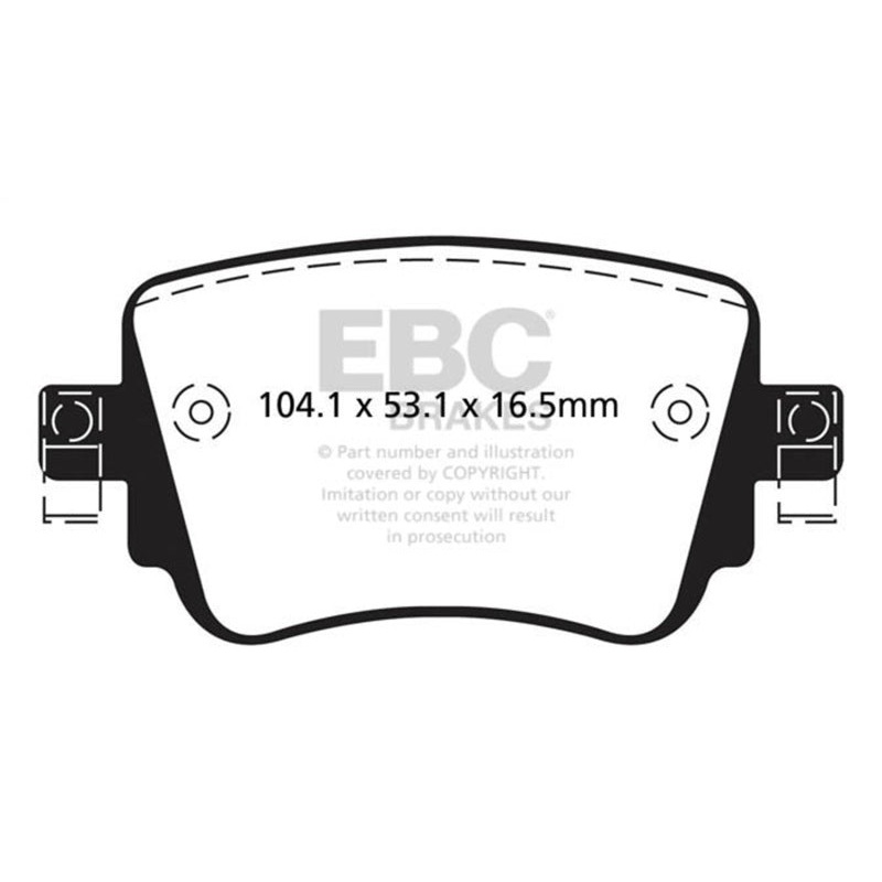 EBC 15-21 Volkswagen GTi 2.0 Turbo Ultimax2 Rear Brake Pads
