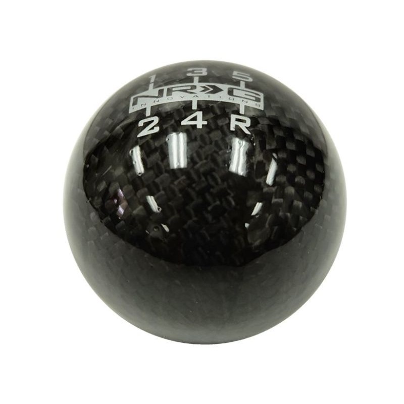 NRG Universal Ball Style Shift Knob (No Logo) – Heavy Weight – Black Carbon Fiber