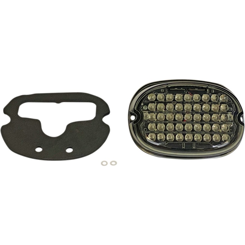 Custom Dynamics Low-Profile LED Taillight with Top License Plate Ilumination Window – Smoke Lens CD-TL-TW-S