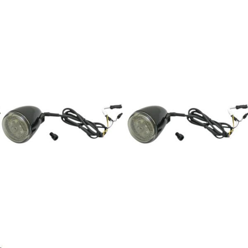 Custom Dynamics Probeam Front LED Turn Signal – Gloss Black PB-IND-FTS-AW-B
